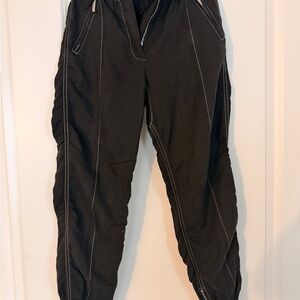 10 Crosby Derek Lam Black Joggers with White Stitching